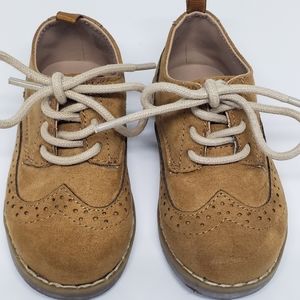 Little Boys Crazy 8 Tan Oxford Dress Shoes size 6